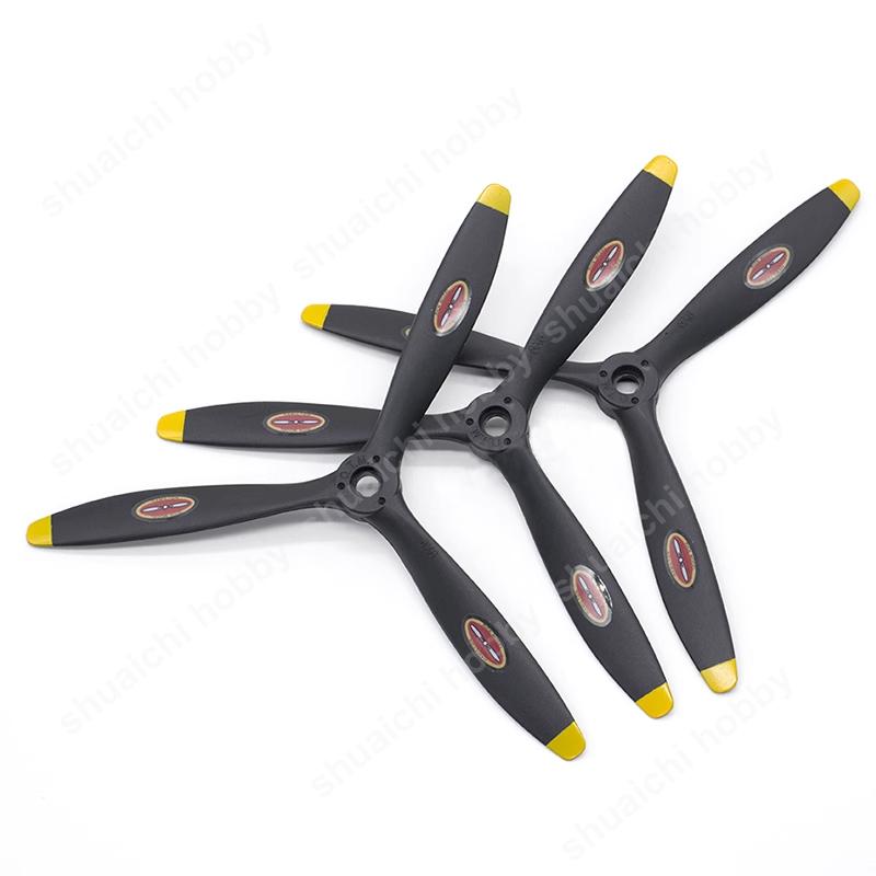 1PCS RC Emulated Airplane Model 8060 9060 1060 1170 1370 3 Blades Propeller Carbon Nylon for Electric/Methanol Petrol Engine