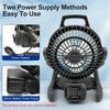 Power Tool Parts Desktop Floor Fan Outdoor Camping Electric Fan for Makita BL1830 for Milwaukee for Dewalt 18V Li-ion Battery