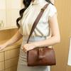 Niche Design Women's Bag Pillow Bag Fashion Boston Handbag Spliced Leather Shoulder Crossbody Bag Bag