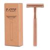 Pure Copper Double-Sided Safety Razor for Men – Fully Enclosed Blade, Old-Fashioned Manual Shaver