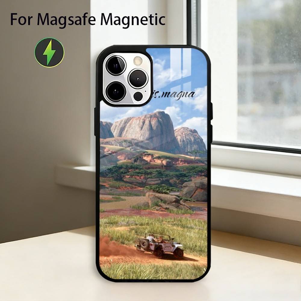 S-Sic Parvis Magna Uncharted Phone Case For iPhone17,16,15,14,13,12,11 Plus,Pro Magnetic For Magsafe Wireless Charging