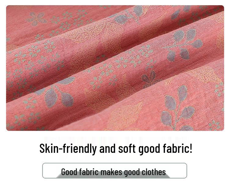 Grandma's Pure Cotton Long Sleeve Shirt for Spring and Summer - Perfect for Middle-aged and Elderly Women