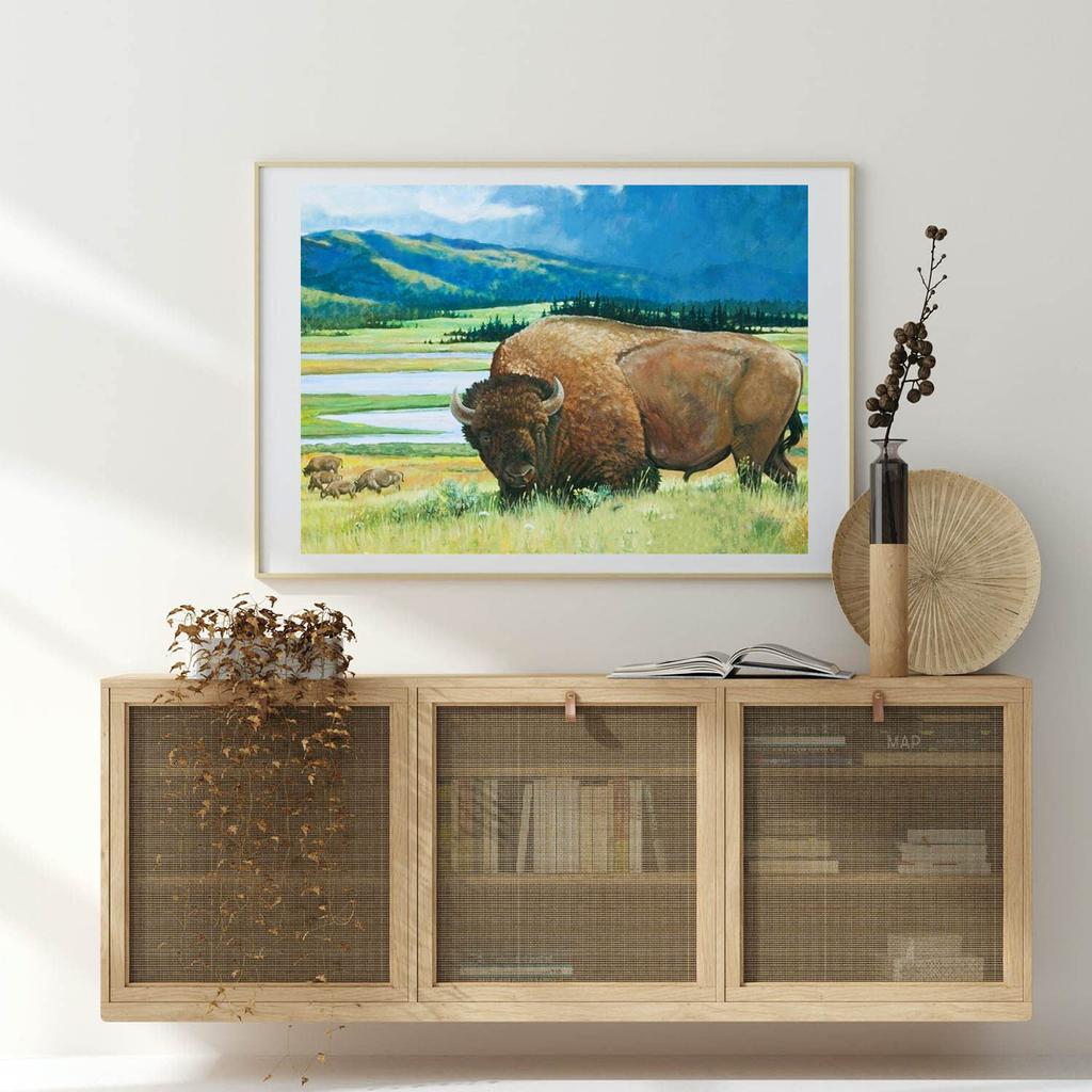 DIY Diamond Painting Leisurely Consumption of Cattle Cross Stitch Kit Mosaic Art Diamond Painting Full Circle/Square Diamond Home Decoration