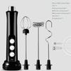 2025 USB Rechargeable Electric Milk Frother 9s Fast Foam Maker for Coffee/Cappuccino - Home Barista Daily Drink Tool Black White