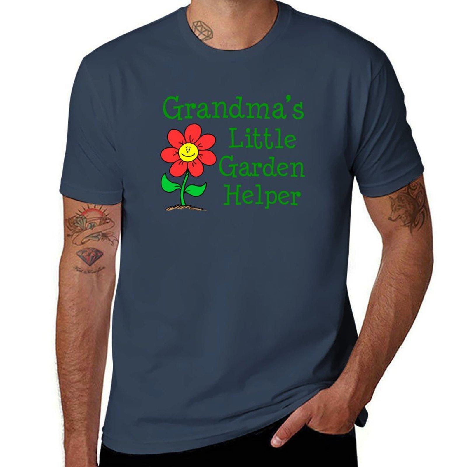 Grandmas Little Garden Helper Baby Grandchild Outfit TShirt anime t shirts oversize man t shirt designer TShirt S