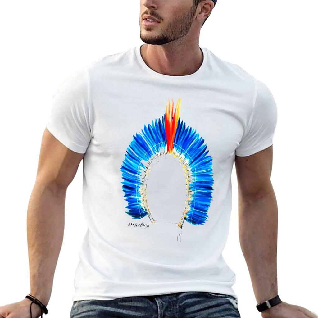 Indigenous Headdress Amazon Nations TShirt Daily Wear Print TShirt