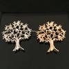 Vintage Silver-Tone Life Tree Brooch, Boho Design, Eye-Catching Statement Pin for Nature Lovers, Ideal Gift Choice