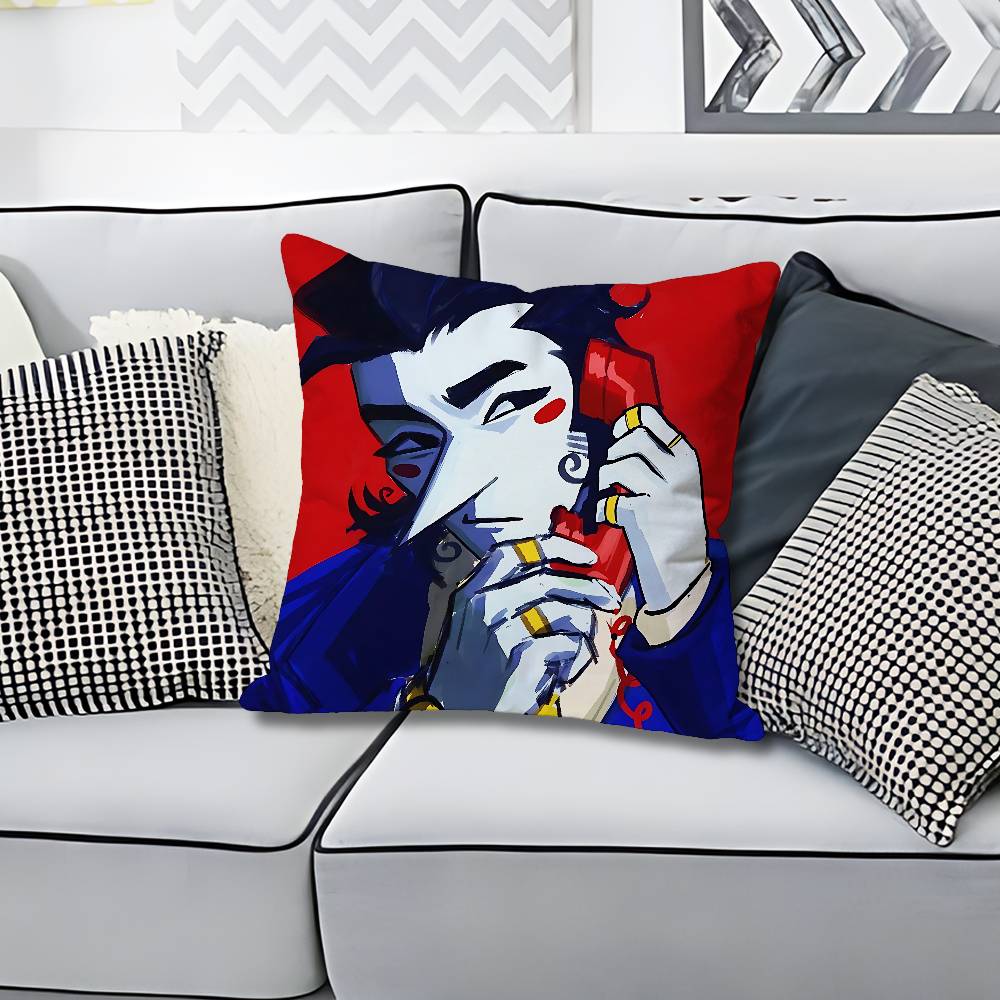 DDeltarune Game Spamton Anime Celebrity Merchandise AllMatch Printed Pillow Case Sofa Car Office Room Decoration Protector