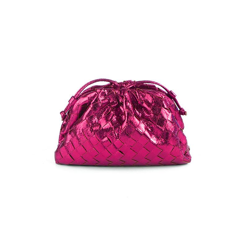 

Стильный металлический плетеный клатч-облако: Шикарная и элегантная вечерняя сумочка 22C*9*14CM