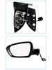 Kia K3 11-18 Rearview Mirror Assembly: Heated, Folding, Reflective with Lights