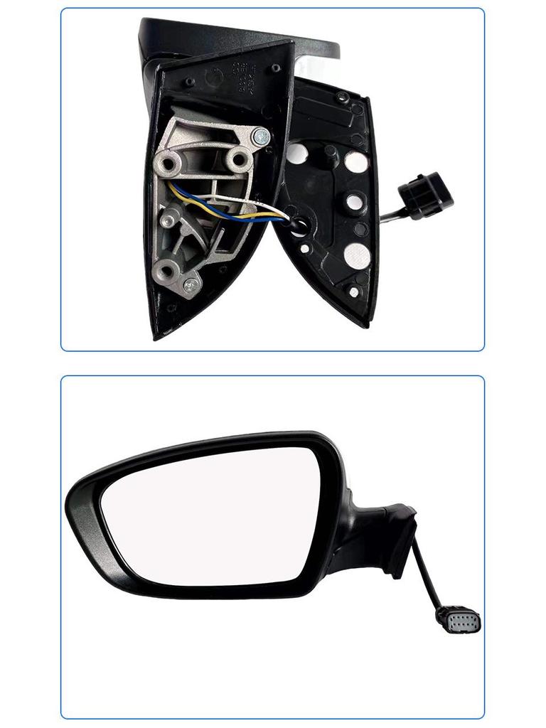 Kia K3 11-18 Rearview Mirror Assembly: Heated, Folding, Reflective with Lights