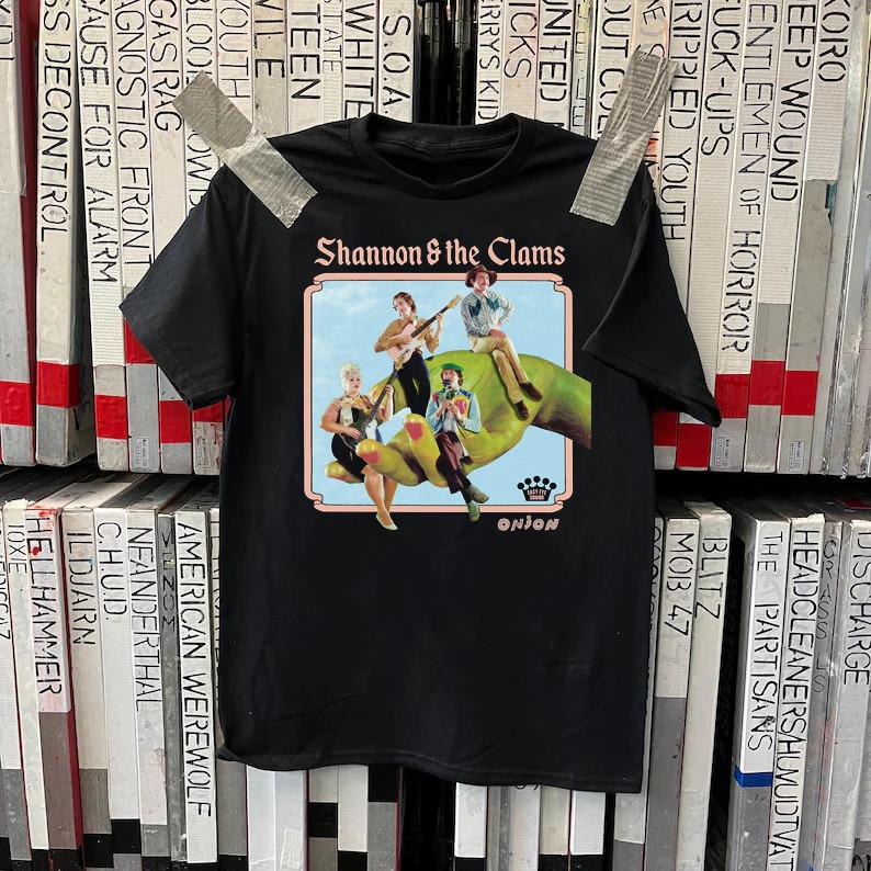 onion Shannon and the Clams band black T-shirt All sizes 1F2161 XXXL