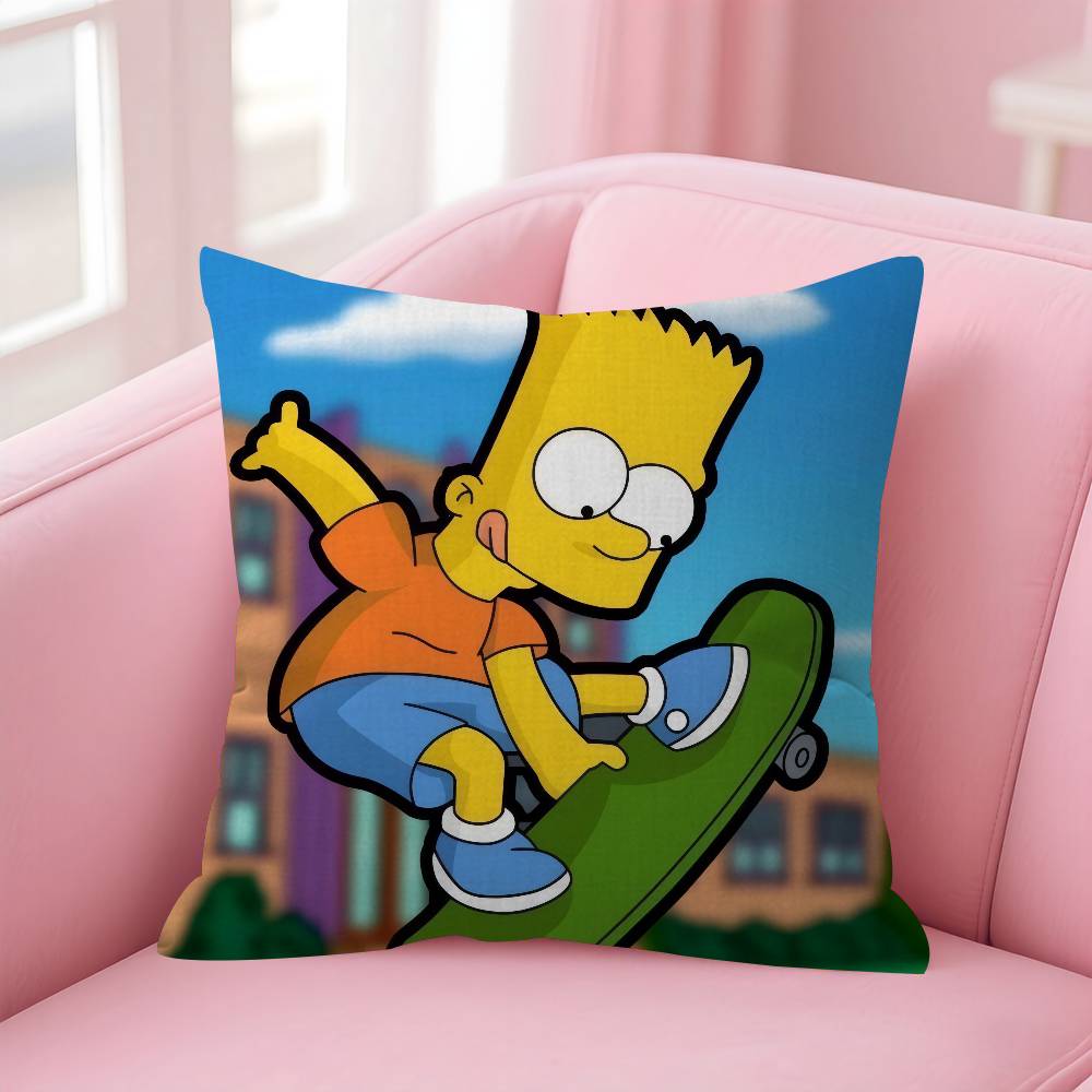 Cartoon The Movie SSimpsons Cushion Cover Decorative Pillow Sofa Home Decor Case Pillow Cases