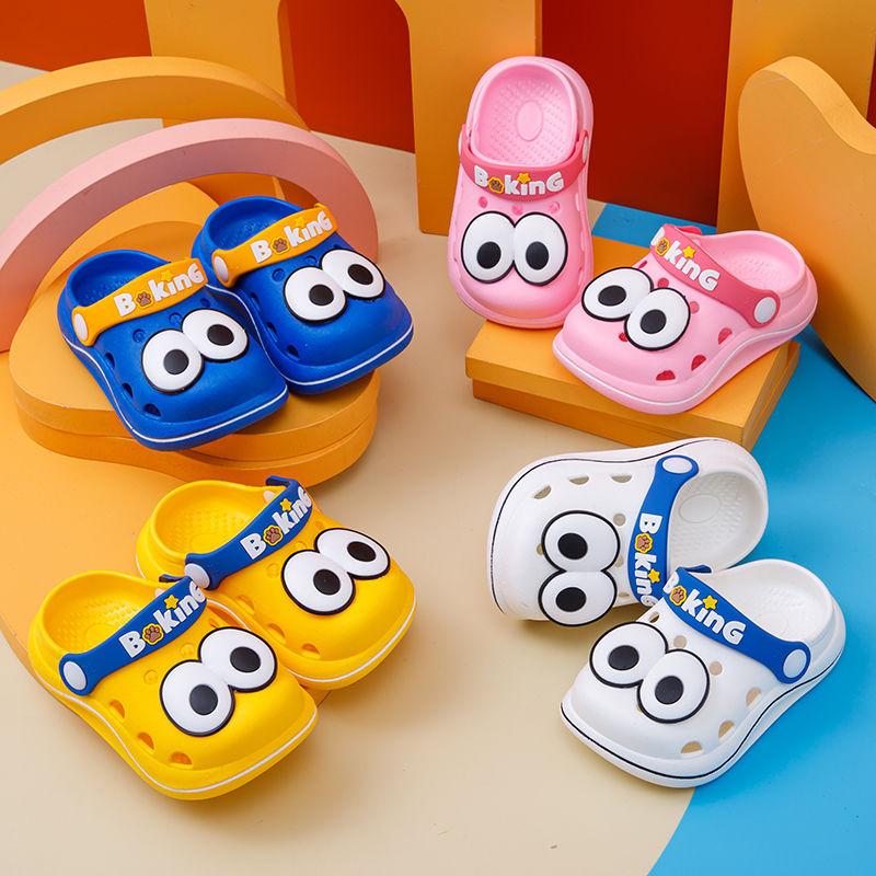 Kids Clogs Boys Girls Soft Sole Non Slip Beach Sandals Durable Outdoor Indoor Home Slippers For Children