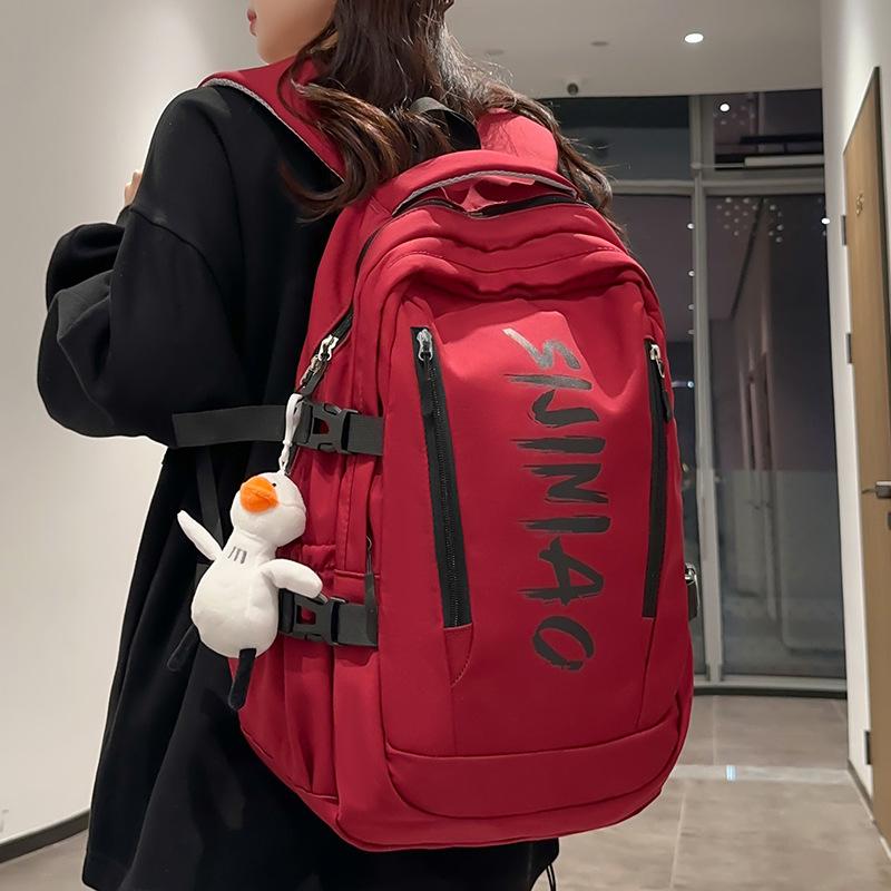 Schoolbags College Students Female Large Capacity High School Students Letters Backpack Junior High School Students Elementary School Students