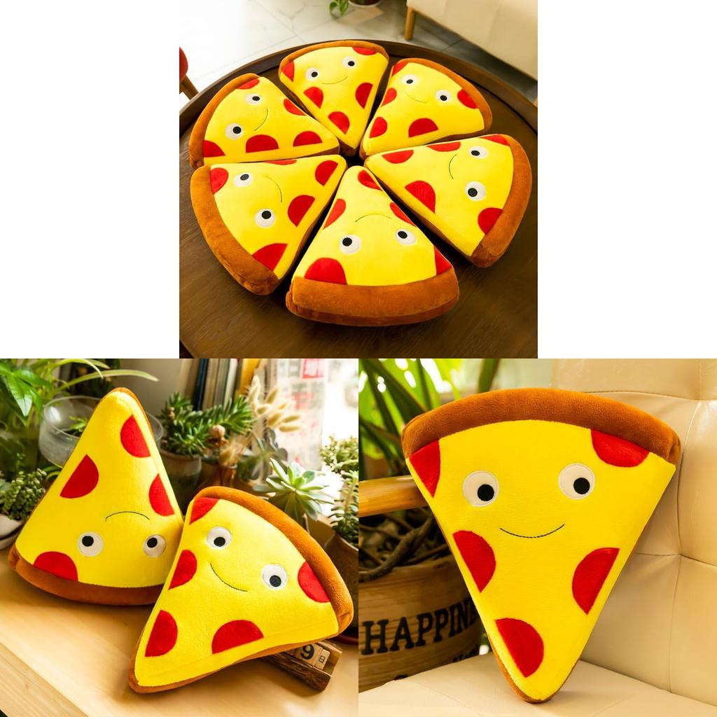 Pluche Pizza Burger En Friet Kussen Met Zacht Kort Pluche Voor Lounge Decoratie En Kindercadeau