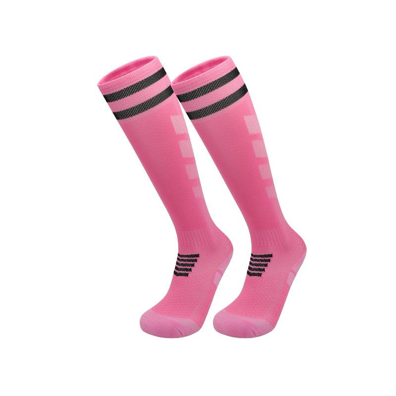 Professional Knee Football Socks Children S Primary School Students Football Socks Long Tube Towel Bottom Boys Sports Socks S яркий розовый