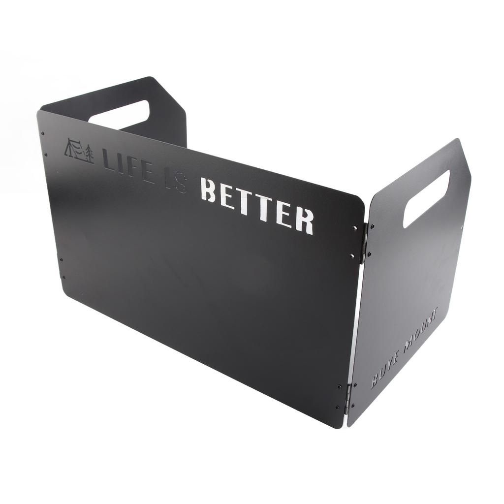 Camping Stove Windscreen Outdoor Folding Portable Metal Stove Wind Blocker Folding Camping Stove Windscreen