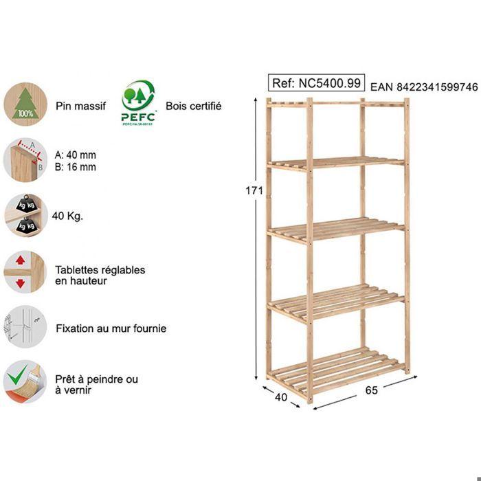 Etagère En Kit Profondeur 40 Cm Natura