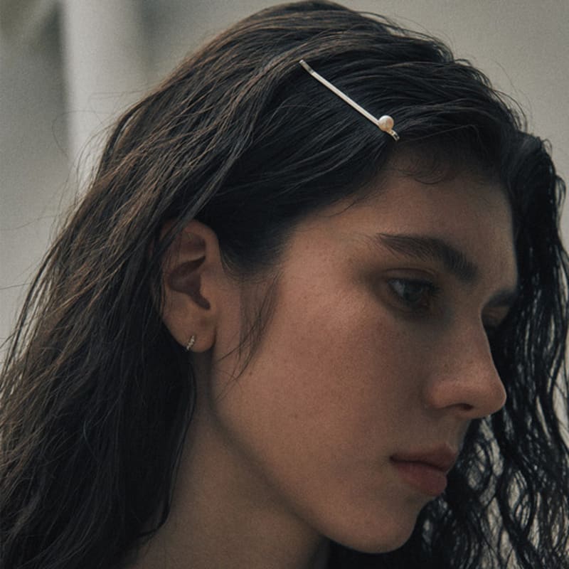 Grüne Cent.19 / Butterkugel-Haarnadel