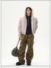 Winter 2025 Men's Plus Velvet Thickened Fur Collar Cotton Jacket - Warm Couple Style
