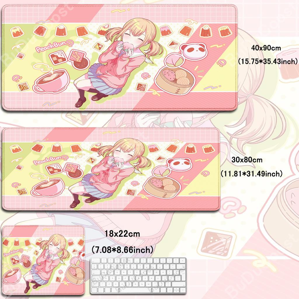 XXL Anime Mädchen HD Schreibtischmatte PJSK Project Sekai Colorful Stage Nightcord Gummi-Mauspad Großes Gaming Rutschfestes Tastatur Schutzmatte