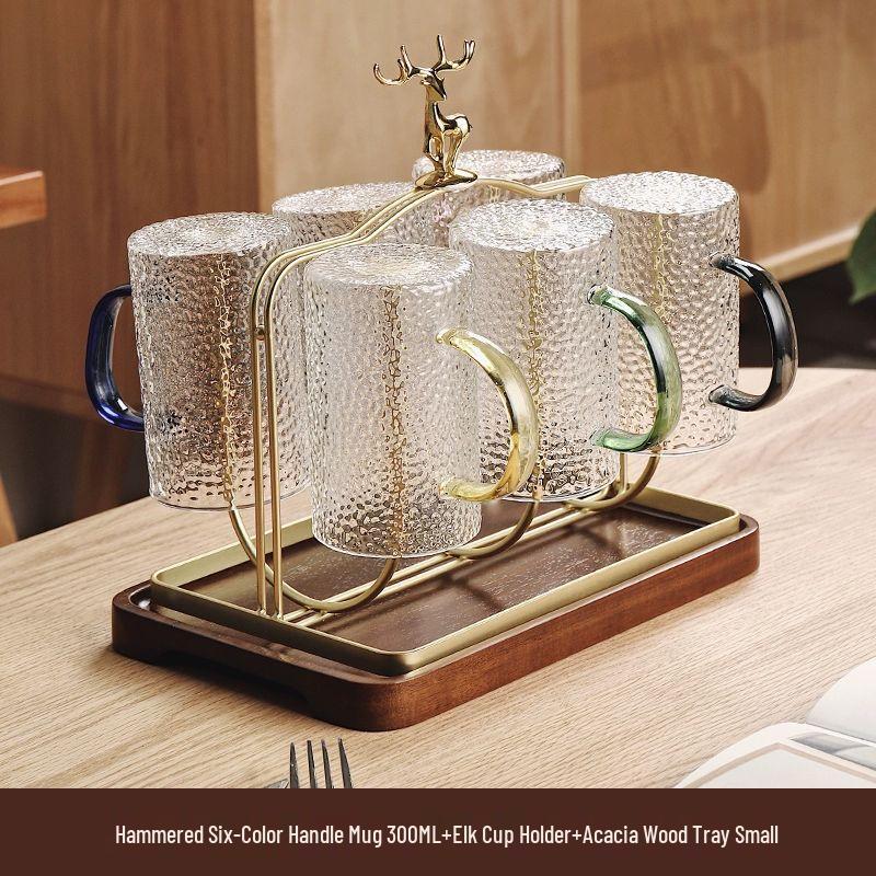 

TXRMDX Japanese Hammered Glass Drinkware Set