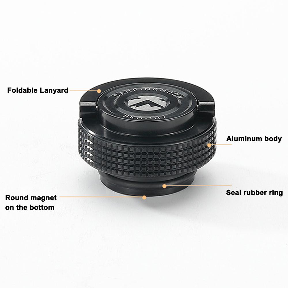 CAMPINGMOON Camping-Gastankdeckel, leichte, flache Gaskanisterabdeckung, Aluminium, versiegelt, schützend