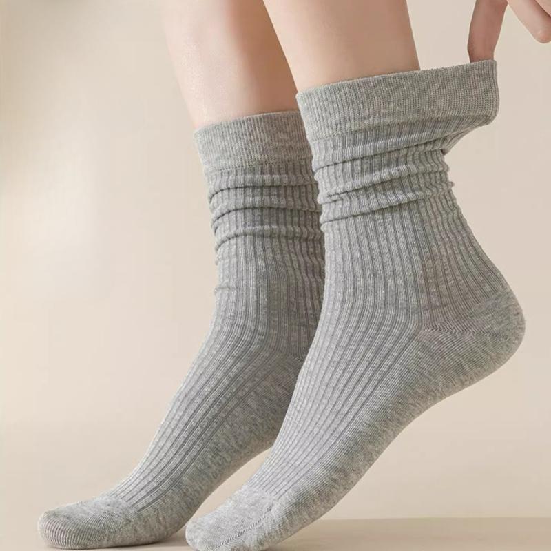 Neue Angola-Strümpfe mit vertikalen Streifen in Rot für Damen, ohne Knochen, bis zur Mitte der Wade, Baumwollsocken für Herbst und Winter