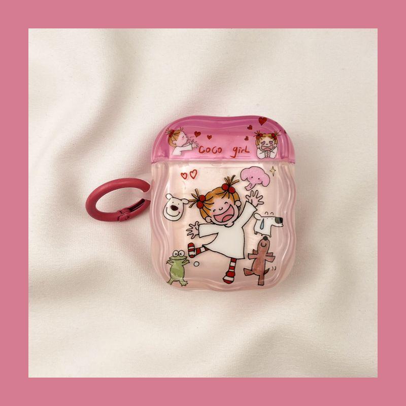 

Чехол для Airpod3 для Apple Pro Чехол для наушников Второе поколение Беспроводной Bluetooth Третье поколение Aipods2 Поколение Airpodpro Четвертое поколение 5 AirPods Pro2 [Cartoon coco sauce girl] send Hook