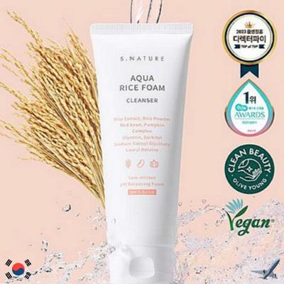 SNATURE AQUA RICE FOAM CLEANSER 160ml