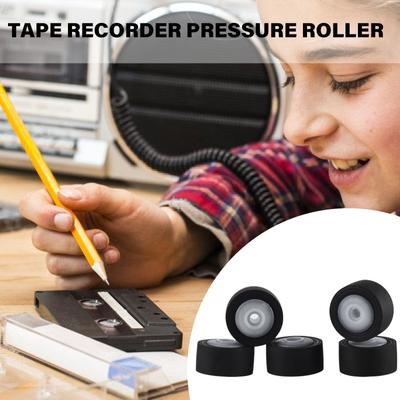 5 STUKS Cassettetape Recorder Pinch Roller Wiel Rubber Druk Recorder Riem Katrol Set Vervanging