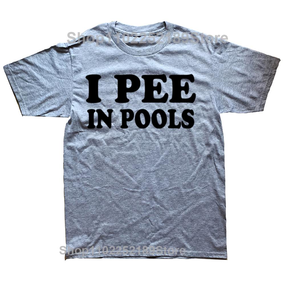 Men Women I Pee In Pools Funny Summer T Shirt Merchandise Retro Movie Cotton Tops T-shirt Fun Tees All Seasons