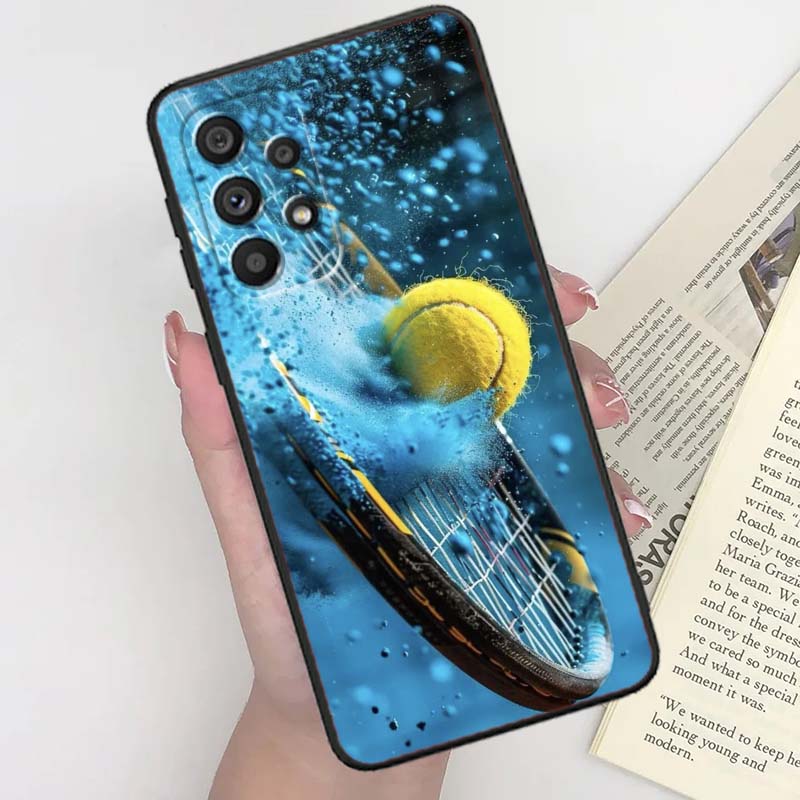 Sports style pattern For Samsung A41 A35 A34 A33 A32 A25 A24 A23 A21s A06 A05 A04 A03 Note 10 20 Ultra 5G Black Case