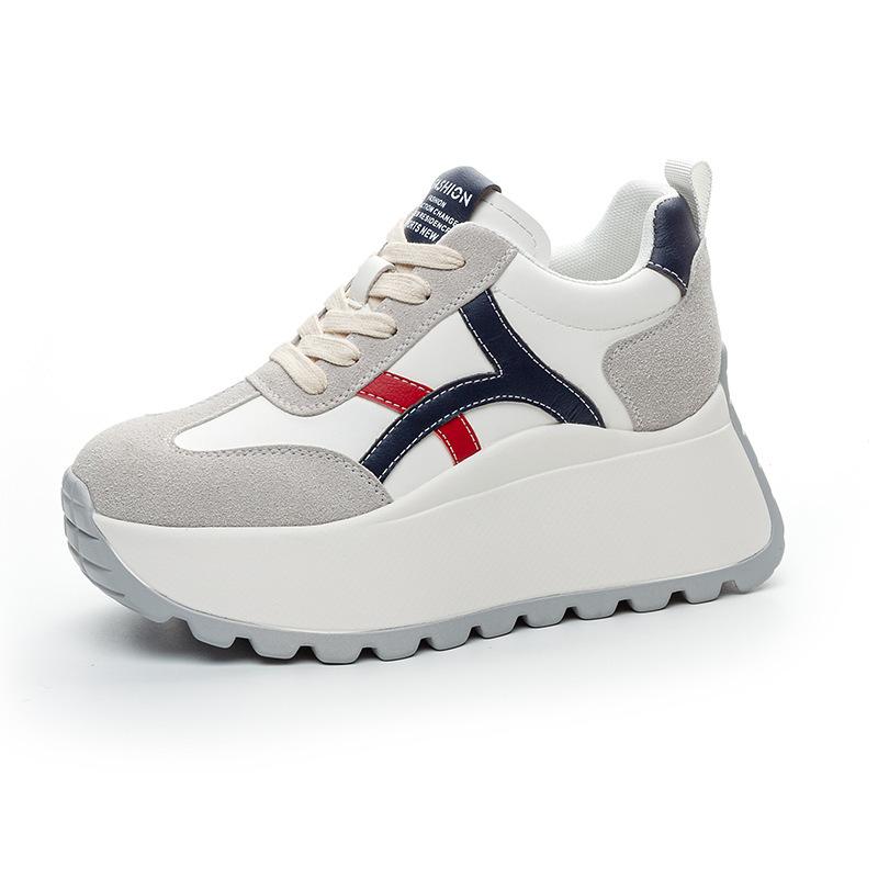 inner height-increasing women's shoes autumn muffin shoes platform-soled velvet Forrest Gump shoes factory versatile leisure sports moral training sho