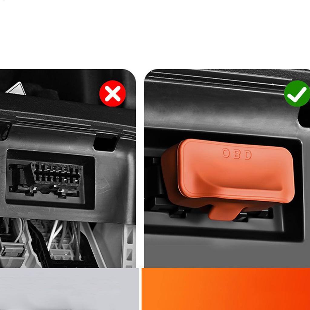 OBD Port Cover OBD Protective Dust Cover Diagnostic Connector Protector for Cargo Golf Cart Sedan Truck SUV Van RV Automotive