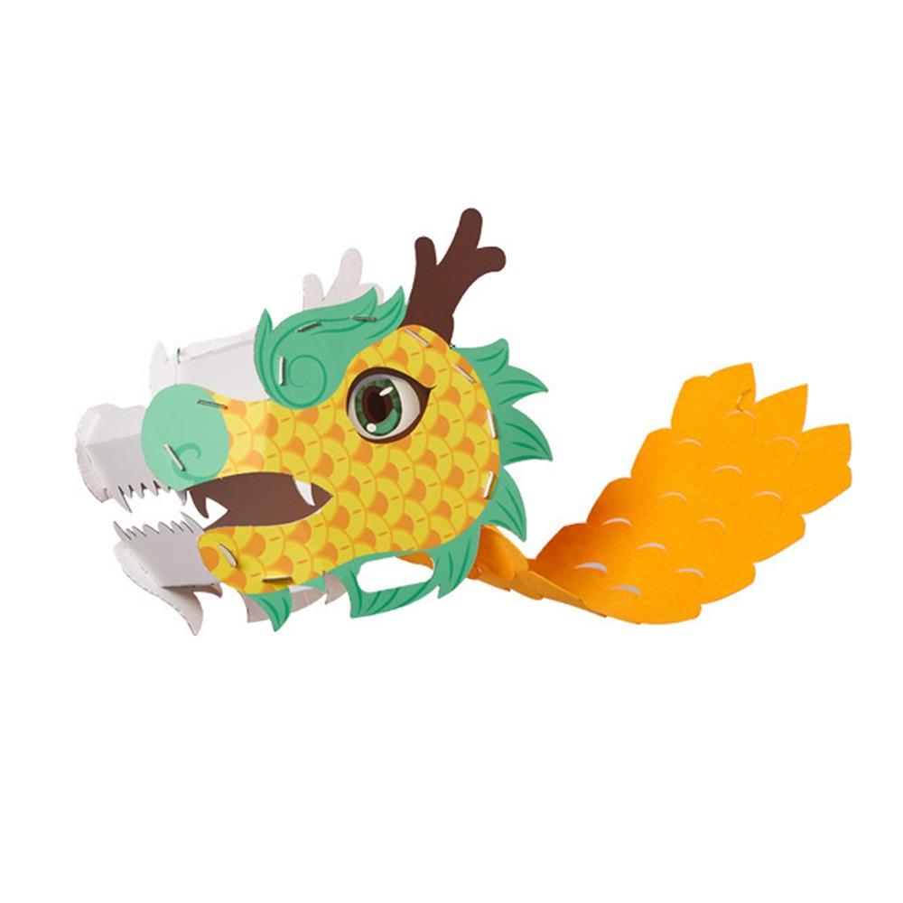 Traditional Chinese Dragon Head Mask 3D Dragon Boat Racing Toy  New Year Decor