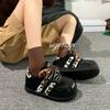 Versatile Leopard Print Casual Moral Training Shoes Women's Autumn New Inner Height Increase. Platform Casual Board Shoes