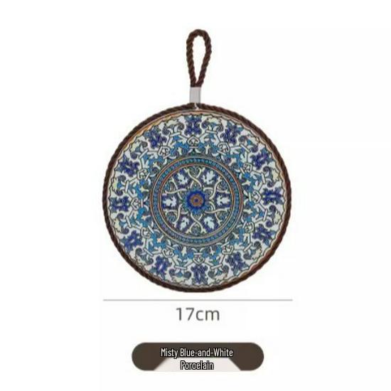 Бесплатная доставка: Ретро Изолированная Высокотемпературная Кастрюля Защита от Ожогов Керамическая Эмалированная Подставка для Горшка