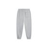 Li Ning Badfive Solid Color Mid Waist Cuffed Fleece Knit Sports Pants Men Pants Light-Gray AKLT879-4