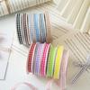 10yards/Roll Wave Edge Candy-Colored Plaid Ribbon 1CM Lace Checkered DIY Hair Accessories Gift  Cake Box Decor Bouquet Bow