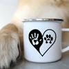 Emaille-Kaffeetasse mit der Aufschrift „I Love Dackel Dog“, für Camping, Picknick, Lagerfeuer, Party, Bier, Saft, Cola, Tassen für die Reise im Freien, Kakao, Wasserbecher