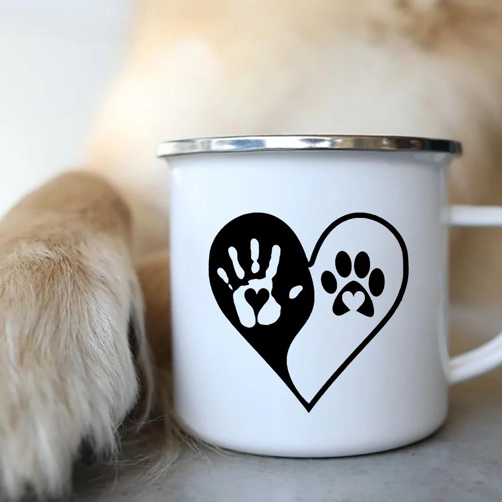 Emaille-Kaffeetasse mit der Aufschrift „I Love Dackel Dog“, für Camping, Picknick, Lagerfeuer, Party, Bier, Saft, Cola, Tassen für die Reise im Freien, Kakao, Wasserbecher