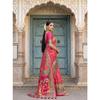 Elegant Pure Dola Silk Saree with rich Jacquard Weaving all over Saree
