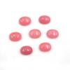 Dyed Pink Jade Oval Cabochon Loose Gemstone Lot 46 Pcs 7*9 MM 118 CT For Jewelry Making