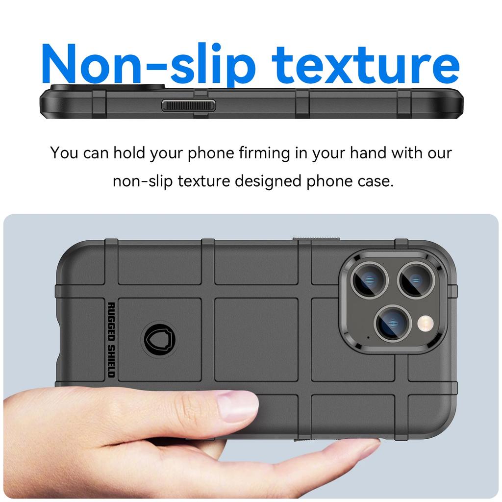 Rugged Shield Non-Slip Shockproof Phone Case for IPhone 14 Plus 12 13 Mini 11 15 16 Pro Max XR Xs SE2022 Back Cover Fundas