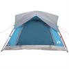 4 Person Camping Tent Blue Waterproof