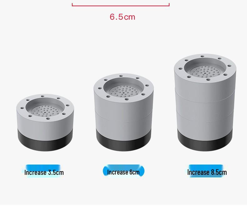 Multi-purpose Shock Absorbing Riser Pads for Household Appliances Like Refrigerators and Washing Machines