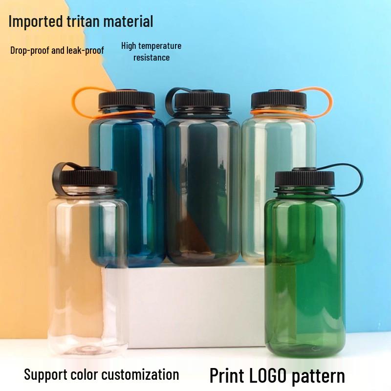 1000ML Tritan Sports Water Bottle – Heat-Resistant, Portable Fitness Cup with Handle