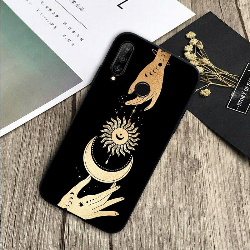 SUN AND MOON Mystic Zodiac For Huawei Nova 12s 12i 11i 7i 8i Y73 Y70 Y90 Y60 Y72 Y61 Y91 9 10 SE P30 Pro P40 Lite Case